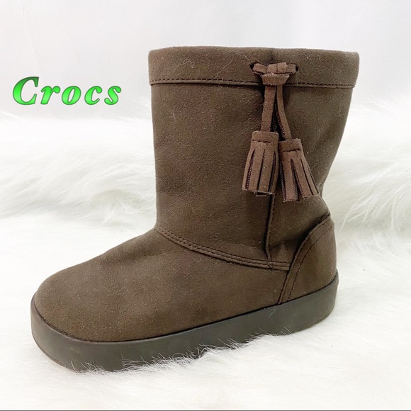 CROCS Other - Crocs-Espresso Tassle Fashion Boots c12